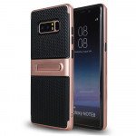 Wholesale Galaxy Note 8 Slim Fit Kickstand Hybrid Case (Rose Gold)